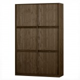 KAO DEEP BRUSHED PINE CABINET BROWN SLIDING DOOR 215 - CABINETS, SHELVES